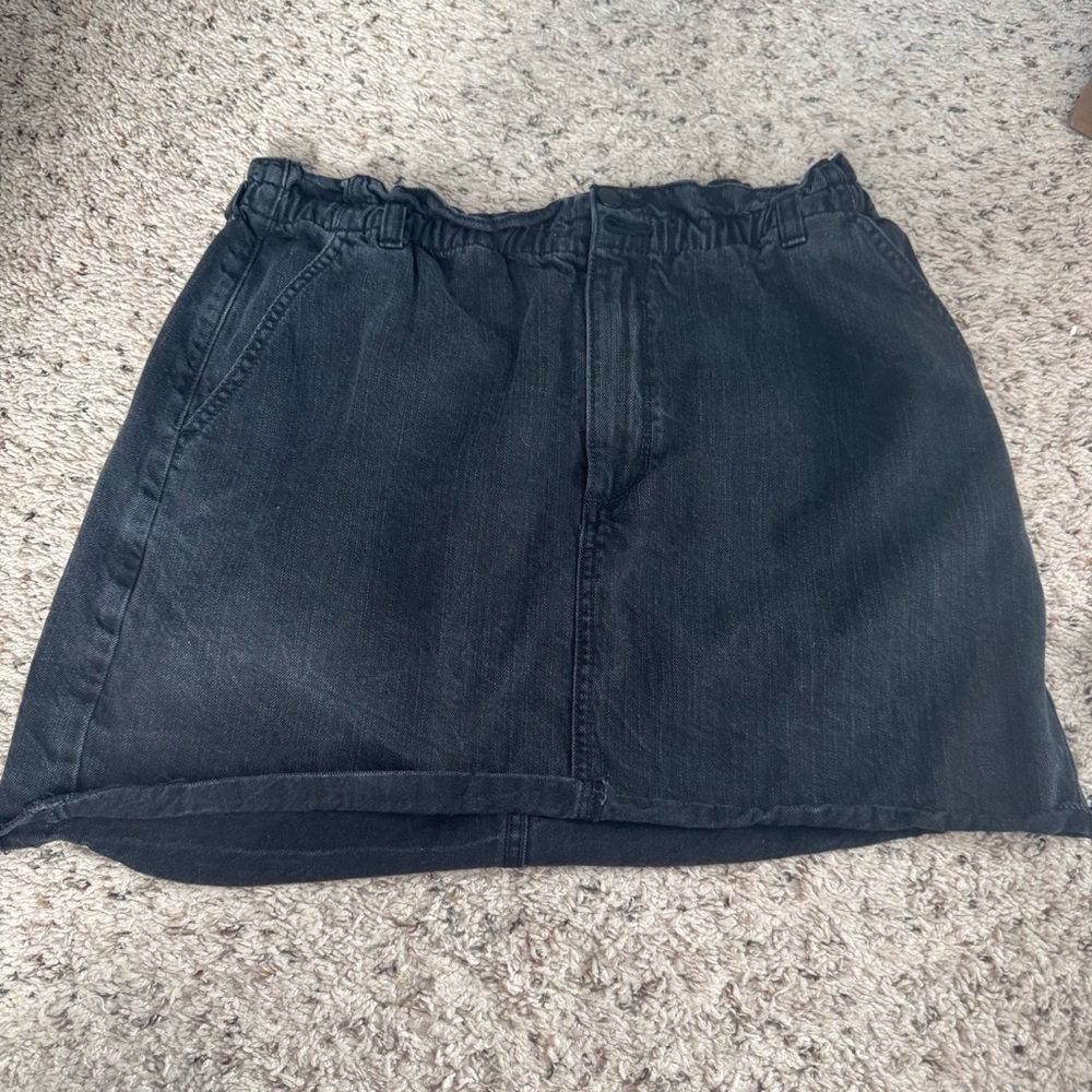 EUC Hollister Black Mini Skirt